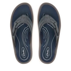 Japonki Clarks. Niebieskie klapki i japonki męskie Clarks, bez wzorów. Za 259.99 zł.