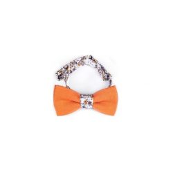 MUCHA LNIANA GOTOWA ORANGE FLOWERS. Krawaty i muchy męskie marki R3s men's accessories. Za 59.00 zł.