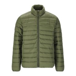 Kurtka puchowa Whistler Arubi. Zielone kurtki męskie Whistler, bez wzorów, z puchu, sportowe, bez ramiączek, bez kaptura. Za 233.50 zł.