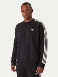 Adidas Bluza 3-Stripes KE3550 Czarny Regular Fit. Czarne bluzy nierozpinane męskie ADIDAS, m, bez wzorów, z bawełny, bez ramiączek, bez kaptura. Za 279.99 zł.