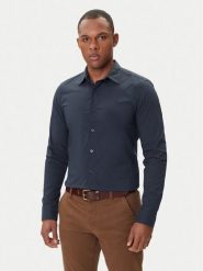 G-Star Raw Koszula Uniform D25176-D321 Granatowy Slim Fit. Niebieskie koszule męskie G-Star Raw, l, bez wzorów, z syntetyku, bez kołnierzyka, bez ramiączek. Za 279.99 zł.