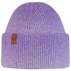 Czapka Buff Knitted Beanie Marin - lavender. Fioletowe czapki męskie Buff, bez wzorów, sportowe. Za 139.99 zł.