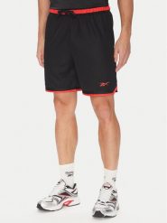 Reebok Szorty sportowe 100216389 Czarny Regular Fit. Czarne szorty sportowe męskie Reebok, bez wzorów, z syntetyku, sportowe. Za 109.99 zł.