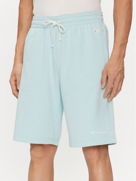 Champion Szorty sportowe E20002 Błękitny Regular Fit. Niebieskie szorty sportowe męskie CHAMPION, bez wzorów, z bawełny, sportowe. Za 209.99 zł.