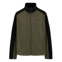 Męski Polar Z Suwakiem Hedman II. Czarne bluzy z polaru męskie Regatta, m, bez wzorów, z polaru, sportowe, bez ramiączek, bez kaptura. Za 111.99 zł.