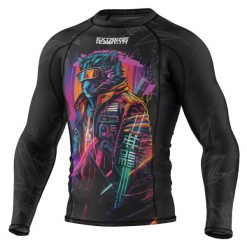 Koszulka sportowa męska Rashguard do MMA EXTREME HOBBY CYBER ANIMALS. Czarne bielizna termoaktywna męska EXTREME HOBBY, m, bez wzorów, z bawełny, bez ramiączek, do biegania. Za 209.00 zł.