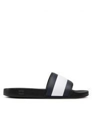 Tommy Hilfiger Klapki Rubber Th Flag Pool Slide FM0FM04263 Czarny. Czarne klapki i japonki męskie Tommy Hilfiger, bez wzorów, z tworzywa sztucznego. Za 119.99 zł.