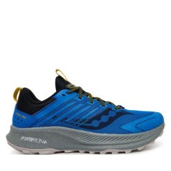 Buty do biegania Saucony. Niebieskie buty do biegania męskie Saucony, bez wzorów, bez zapięcia, do biegania. Za 439.99 zł.