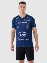 4F Koszulka meczowa replika wyjazdowa z sezonu 2024/25 męska 4F x PGE Projekt Warszawa - multikolor XS. T-shirty sportowe męskie 4f, m, bez wzorów, z dzianiny, klasyczne, bez ramiączek. Za 189.99 zł.