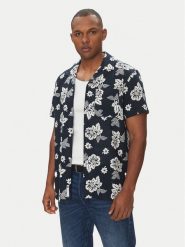 Tommy Jeans Koszula DM0DM21351 Granatowy Regular Fit. Niebieskie koszule męskie Tommy Jeans, m, bez wzorów, z bawełny, bez kołnierzyka, bez ramiączek. Za 199.99 zł.
