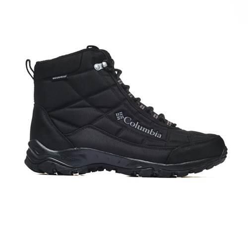 Buty trekkingowe męskie Columbia Firecamp Boot. Czarne buty trekkingowe męskie Columbia, bez wzorów, z materiału, sportowe, za kostkę, bez obcasa, bez zapięcia. Za 548.00 zł.