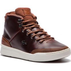 Sneakersy LACOSTE - Explorateur Classic 318 2 Cam 7-36CAM0025DT3 Dk Tan/Brw. Brązowe buty sportowe na co dzień męskie Lacoste, z materiału. W wyprzedaży za 419.00 zł.