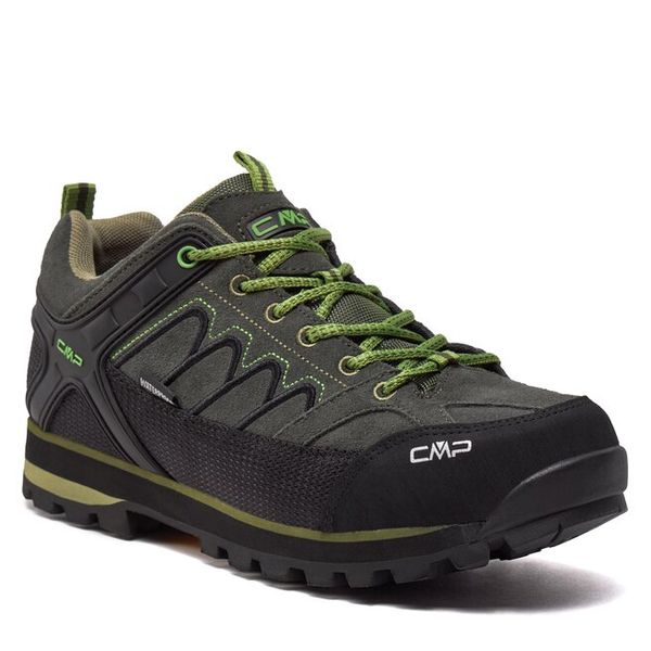 Trekkingi CMP. Zielone buty trekkingowe męskie CMP, bez wzorów, sportowe, bez obcasa, bez zapięcia. Za 389.99 zł.