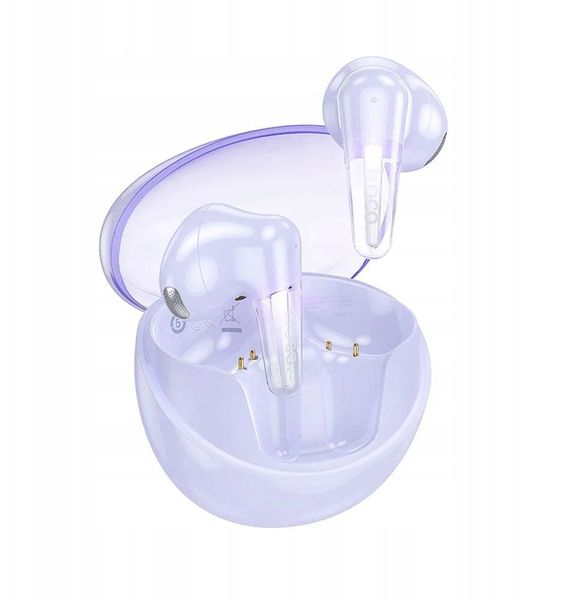 Słuchawki bezprzewodowe douszne Hoco TWS EW202 fioletowe. Fioletowe słuchawki bluetooth Hoco. Za 54.62 zł.