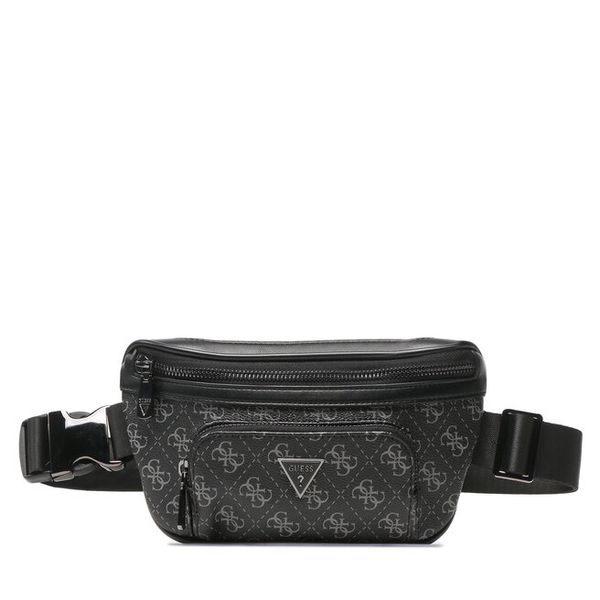 Nerka Guess. Czarne saszetki męskie Guess, z aplikacjami, małe. Za 249.99 zł.