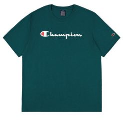 Koszulka sportowa Męska Champion. Zielone t-shirty sportowe męskie CHAMPION, l, bez wzorów, sportowe, bez ramiączek. Za 135.84 zł.