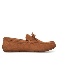 Mokasyny GINO ROSSI. Brązowe mokasyny męskie Gino Rossi, bez zapięcia. Za 299.99 zł.