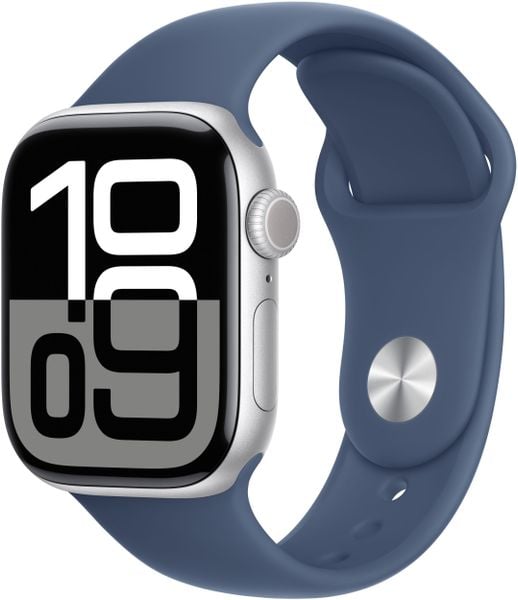 Smartwatch Apple Watch 10 GPS 42mm Silver Alu S/M Niebieski (MWWA3QC/A). Niebieskie zegarki smartwatch Apple. Za 1,838.99 zł.