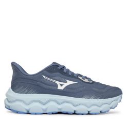 Buty do biegania Mizuno. Niebieskie buty do biegania męskie Mizuno, bez wzorów, bez zapięcia, do biegania. Za 759.99 zł.