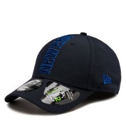 Czapka z daszkiem New Era. Niebieskie czapki męskie New Era, bez wzorów. Za 99.99 zł.