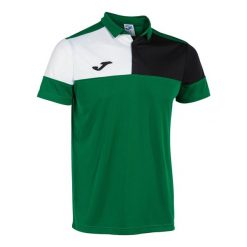Polo Joma Crew V. Czarne koszulki polo męskie Joma, bez wzorów, sportowe, bez kołnierzyka, bez ramiączek. W wyprzedaży za 128.35 zł.
