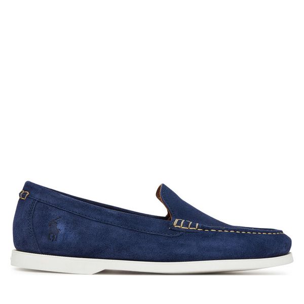 Mokasyny Polo Ralph Lauren. Niebieskie mokasyny męskie Polo Ralph Lauren, bez zapięcia. Za 489.99 zł.