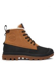 Palladium Trapery Pampa Duck Wl Wp+ 79547-254-M Brązowy. Brązowe buty zimowe męskie Palladium, bez wzorów, z materiału, bez obcasa, bez zapięcia. Za 699.99 zł.