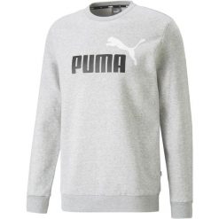 Bluza sportowa męska Puma ESS+ 2 Col Big Logo Crew FL. Szare bluzy bez kaptura męskie Puma, l, bez wzorów, casualowe, bez ramiączek, bez kaptura. W wyprzedaży za 170.00 zł.
