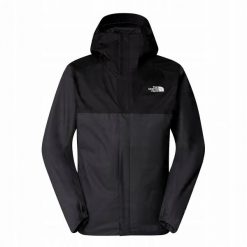 Kurtka przeciwdeszczowa The North Face Quest Zip-In Jacket - asphalt grey/tnf black. Czarne kurtki męskie The North Face, m, bez wzorów, bez ramiączek, bez kaptura. Za 713.36 zł.