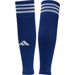 Getry Rękawy Piłkarskie dla dorosłych Adidas Team Sleeve 23. Niebieskie legginsy męskie ADIDAS, l, bez wzorów, do piłki nożnej. Za 37.00 zł.