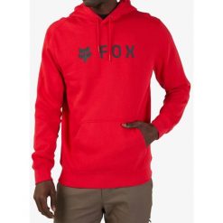 Bluza z kapturem męska Fox Absolute Fleece Po. Czerwone bluzy nierozpinane męskie FOX, m, bez wzorów, casualowe, bez ramiączek, z kapturem. Za 248.99 zł.