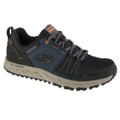 Buty do chodzenia męskie Skechers Escape Plan. Brązowe buty trekkingowe męskie Skechers, bez wzorów, z materiału, bez zapięcia, trekkingowe, skechers sport. Za 379.99 zł.