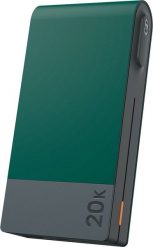 GP Batteries Portable PowerBank M20B, 20000 mAh, Lithium Polymer (LiPo), Quick Charge 3.0, Green. Zielone powerbanki GP. Za 205.66 zł.