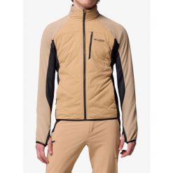Kurtka hybrydowa Columbia Arctic Crest Hybrid Full Zip. Brązowe kurtki męskie Columbia, l, bez wzorów, z polaru, sportowe, bez ramiączek, bez kaptura. Za 456.69 zł.