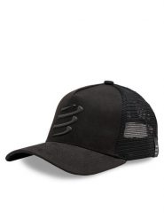 Compressport Czapka z daszkiem XHWU4199032 Czarny. Czarne czapki męskie Compressport, bez wzorów, z bawełny, sportowe. Za 119.99 zł.