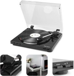 Gramofon RP310 Audizio z wkładką Audio-Technica czarny one size. Czarne gramofony Audizio. Za 579.00 zł.