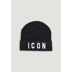 Czapka Mężczyzna ICON UNISEX. Czarne czapki męskie ICON, na zimę, bez wzorów. W wyprzedaży za 169.55 zł.