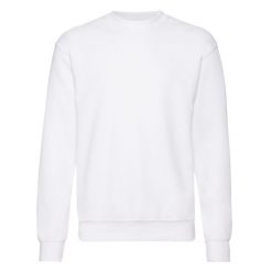 Klasyczna Bluza Rozpinana Dla Dorosłych Unisex. Białe bluzy rozpinane męskie Fruit of the Loom, m, bez wzorów, klasyczne, bez ramiączek, bez kaptura. Za 73.99 zł.