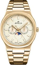 Zegarek męski Appella L12006.1111QF złoty. Żółte zegarki męskie Appella, złote. Za 1,940.00 zł.