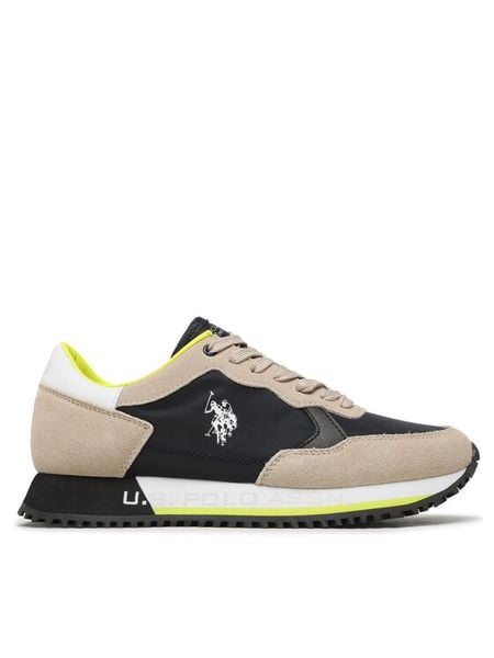 U.S. Polo Assn. Sneakersy Cleef CLEEF001A Niebieski. Niebieskie buty sportowe na co dzień męskie U.S. Polo Assn., m, bez wzorów, z materiału, bez ramiączek, bez kaptura. Za 459.99 zł.