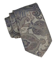 Krawat Męski - Alties - Odcienie Beżów, Orientalny Wzór. Krawaty i muchy męskie Alties, bez wzorów, z tkaniny, eleganckie. Za 49.00 zł.