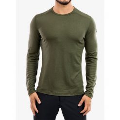 Bluza termoaktywna męska Icebreaker 260 Tech L/S Crewe. Zielone bielizna termoaktywna męska Icebreaker, l, bez wzorów, bez ramiączek, narciarskie. Za 354.99 zł.