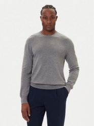 Calvin Klein Sweter LV040BM343 Szary Regular Fit. Szare kardigany męskie Calvin Klein, m, bez wzorów, z bawełny, bez ramiączek. Za 429.99 zł.