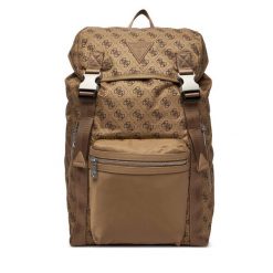 Plecak Guess. Brązowe plecaki męskie Guess, z aplikacjami. Za 589.99 zł.