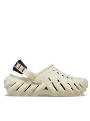Crocs Klapki Echo Clog 207937 Beżowy. Brązowe klapki i japonki męskie Crocs, bez wzorów, z tworzywa sztucznego. Za 219.99 zł.