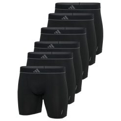 Bokserki Active Micro Flex Eco 6 pak. Czarne bokserki męskie ADIDAS, m, bez wzorów, z elastanu. Za 358.00 zł.