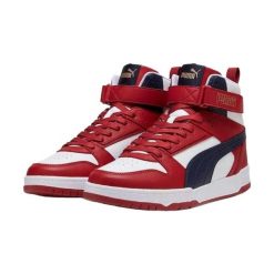 Męskie Skórzane Buty Treningowe RBD Game. Brązowe buty trekkingowe męskie Puma, bez wzorów, bez zapięcia, trekkingowe. Za 361.99 zł.