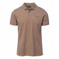 Męska Koszulka Polo Micko II. Brązowe koszulki polo męskie Hi-tec, m, bez wzorów, sportowe, bez kołnierzyka, bez ramiączek. Za 83.99 zł.