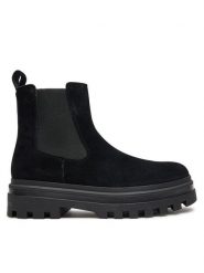 Calvin Klein Jeans Sztyblety Lugged Chelsea Boot Hr Su YM0YM01067 Czarny. Czarne sztyblety męskie Calvin Klein Jeans, z jeansu, bez obcasa, bez zapięcia. Za 449.99 zł.