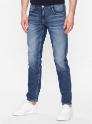 Mustang Jeansy Oregon 3116-5111 Niebieski Slim Fit. Niebieskie jeansy męskie Mustang, bez wzorów, z bawełny. Za 359.99 zł.